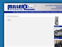 Tablet Screenshot of millersrefrigeration.com